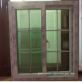 PVC/UPVC Double Sashes Tempered Glass Sliding Window with Grille/Grill